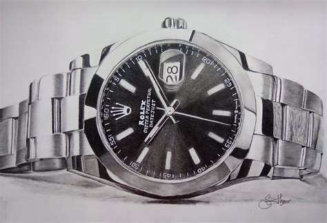 drawn rolex|rolex watch sketch.